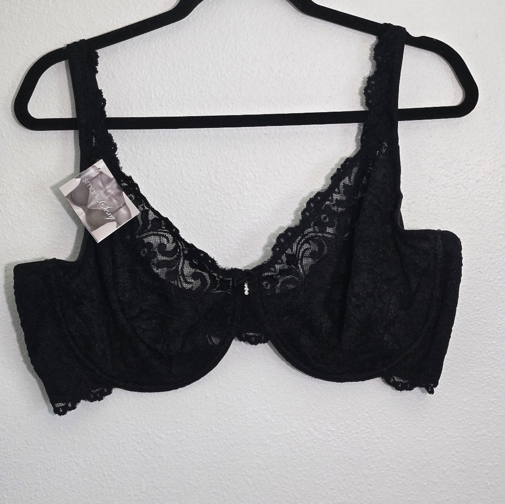 Smart & Sexy Black Lace Bra